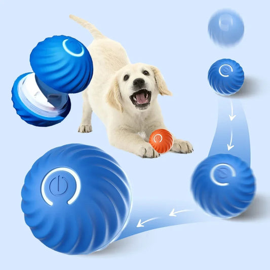 Smart Dog Toy Ball Electronic Interactive Pet Toy Moving Ball USB Automatic Moving Bouncing for Puppy Birthday Gift Cat Product